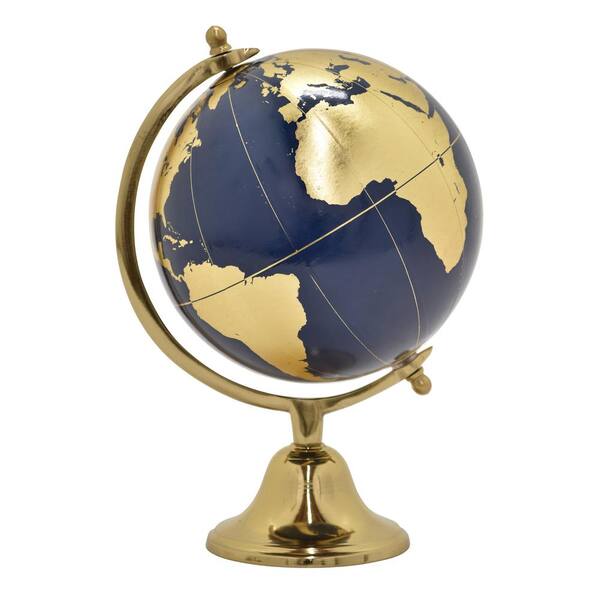 THREE HANDS 11 in. Globe 6 in. with out Border in Gold
