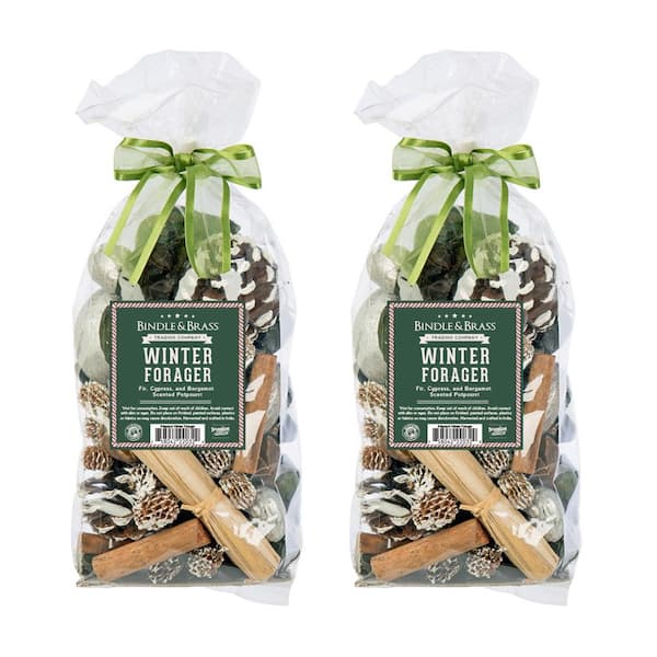 Bindle & Brass Cinnamon Scented Pinecone Bag (2-Pack) BB35-100415 - The  Home Depot