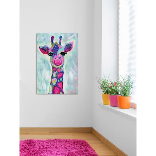 Unbranded 24 in. H x 16 in. W "Giraffe" by Marmont Hill Printed Canvas Wall Art