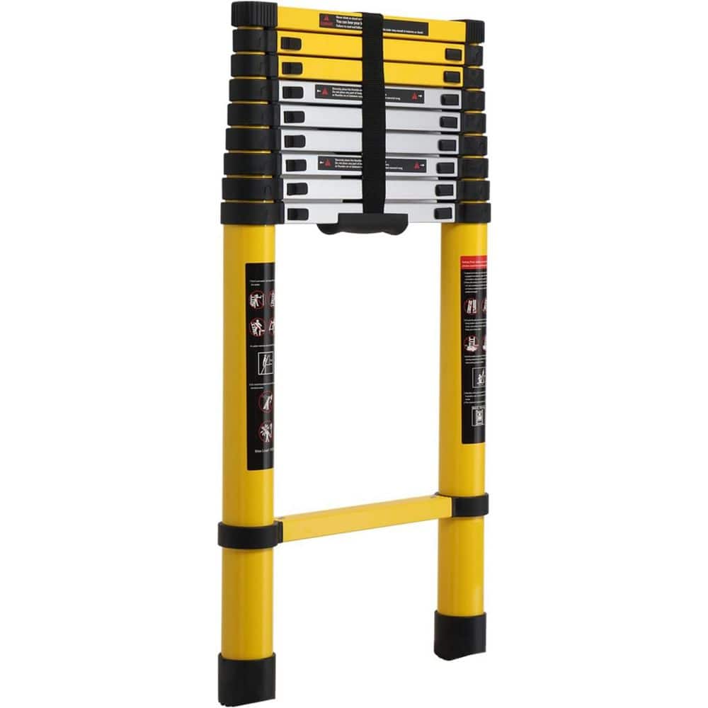 12.5 ft. Aluminum Telescoping Ladder Lightweight Folding Extension 330 lbs. Capacity Multi Purpose for Outdoor Work price history on PriceWatchPro