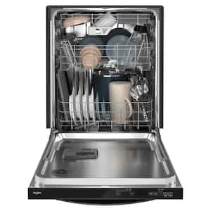 24 in. in Fingerprint Resistant Black Stainless Dishwasher with 3rd Rack