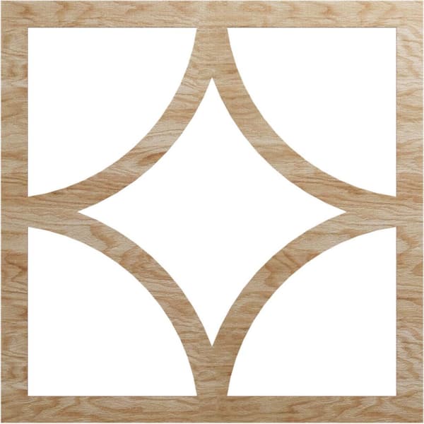 Ekena Millwork 0.25 in. x 36 in. x 36 in. Wood Medallion Moulding
