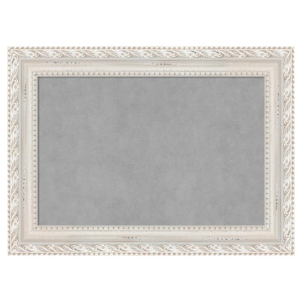 Amanti Art Opera Off White 30 in. x 22 in Framed Magnetic Board