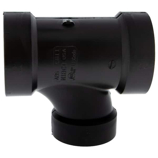 NIBCO 2 in. x 2 in. x 1-1/2 in. ABS DWV All Hub Sanitary Tee