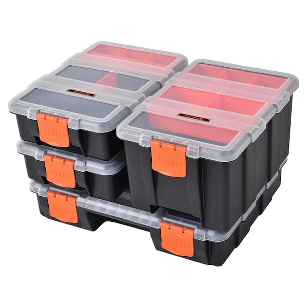 TACTIX 49-Compartments 4 in 1 Small Parts Organizer 320020 - The