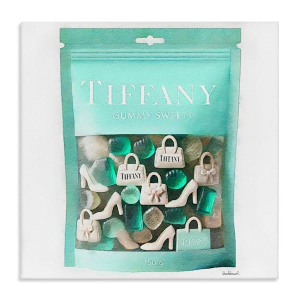 Chic Fashion Sweets by Amanda Greenwood Unframed Abstract Graphic Art Print 24 in. x 24 in.