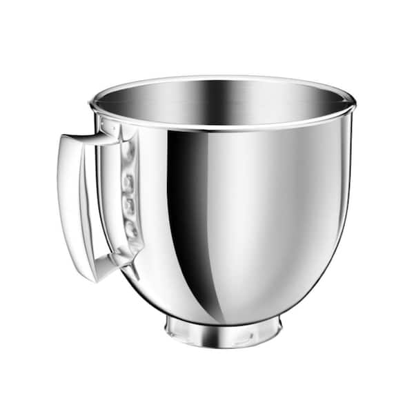 5 qt. Stainless Steel Mixing Bowl with Handle for Kitchen, Fits Universal Stand Mixer Bowls, Tilt-Head Kitchen Mixer