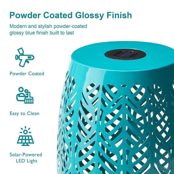 Solar powered garden deals stool