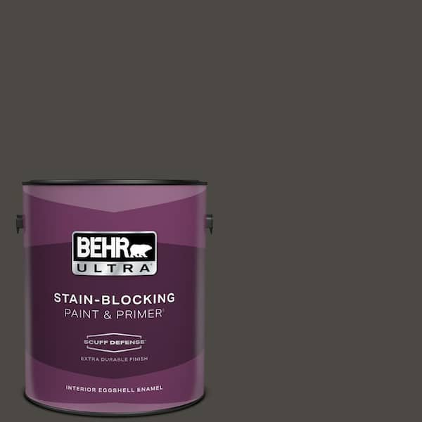 BEHR ULTRA 1 gal. #780F-7 Stealth Jet Extra Durable Eggshell Enamel Interior Paint & Primer