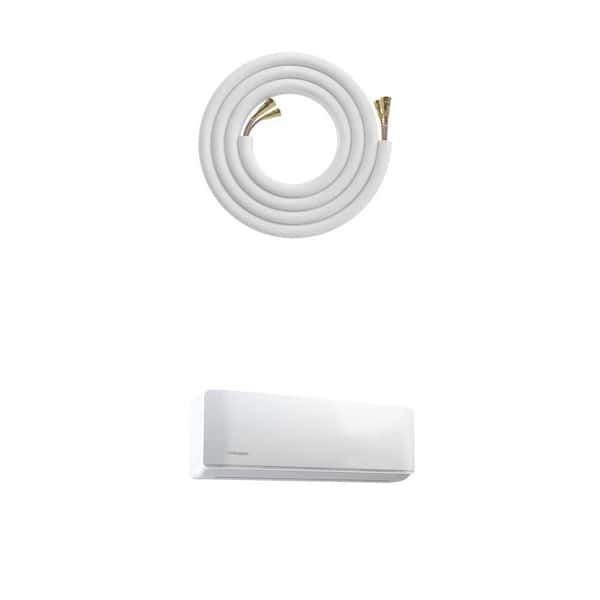 25 ft. 1/4 in. x 1/2 in. Line Set and 18,000 BTU Mini Split Air Handler with 25 ft. Pro Cable, Smart Control