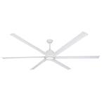 Titan II 84 in. LED Indoor/Outdoor Pure White Ceiling Fan with Remote Control