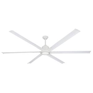 Titan II Wi-Fi 84 in. Indoor/Outdoor Pure White Smart Ceiling Fan and LED Light with Remote Control