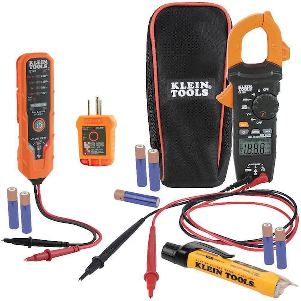 Klein Tools Clamp Meter Electrical Tester Set