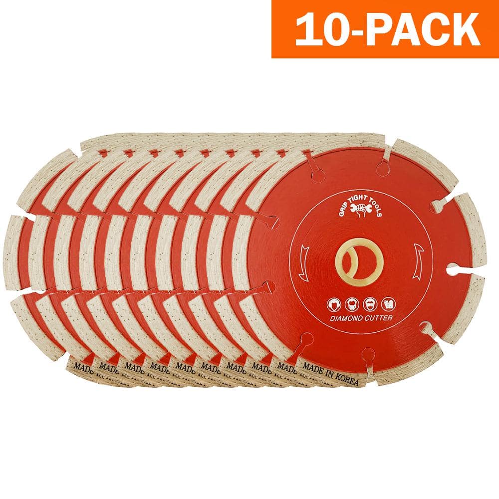 4 in. Professional Segmented Cut Diamond Blade for Cutting Granite, Marble, Concrete, Stone, Brick and Masonry (10-Pack) price history on PriceWatchPro