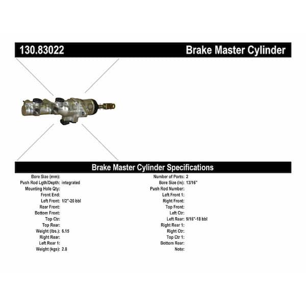 Centric Parts Brake Master Cylinder