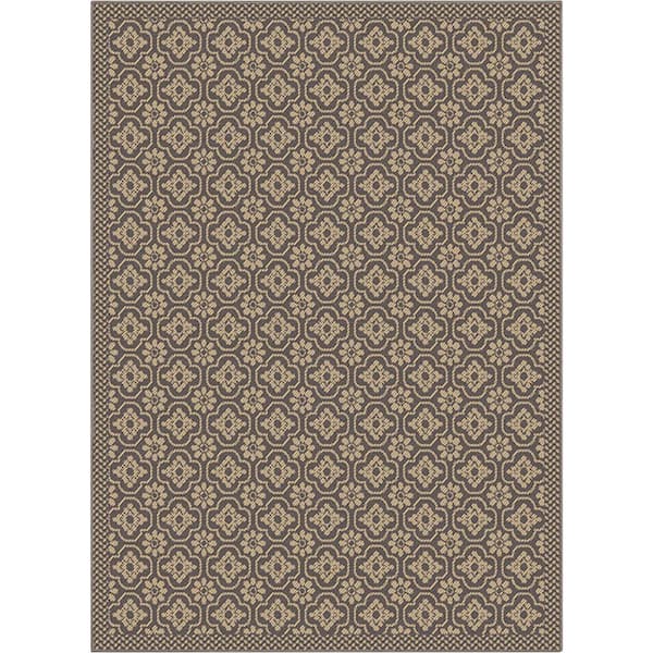 Well Woven Medusa Manola Beige 7 ft. 10 in. x 9 ft. 10 in. Indoor/Outdoor Area Rug