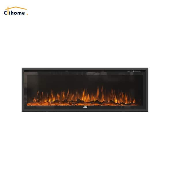 50 in. Classic Built-in or Wall-Mounted Direct Vent Electric Fireplace Insert