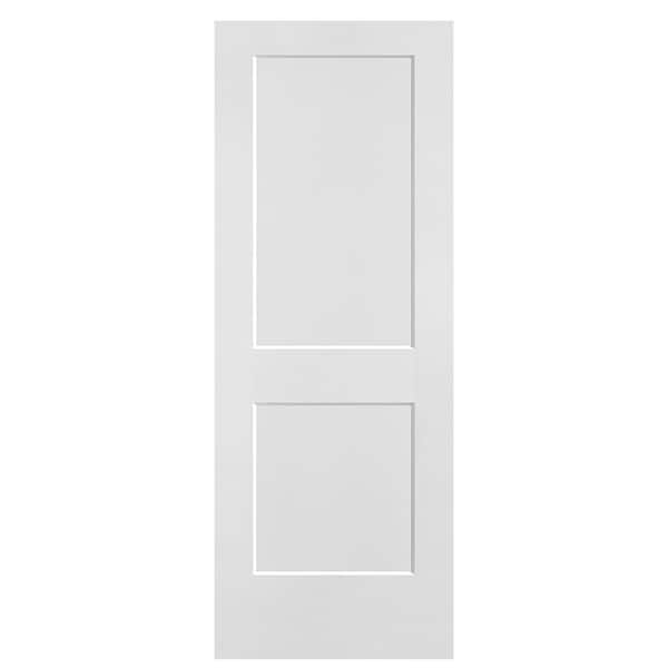 Logan 30in. x 80in. 2 Panel Hollow Core Primed White Composite Interior Door Slab