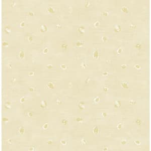 Hubble Dot Metallic Champagne Paper Strippable Roll (Covers 56 sq. ft.)