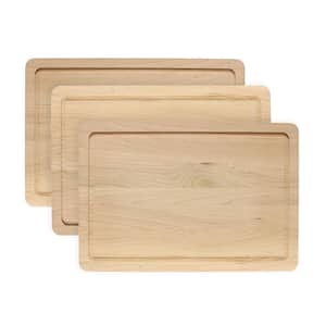 12 in. x 18 in. Cherry Serving Board (3-Pack)