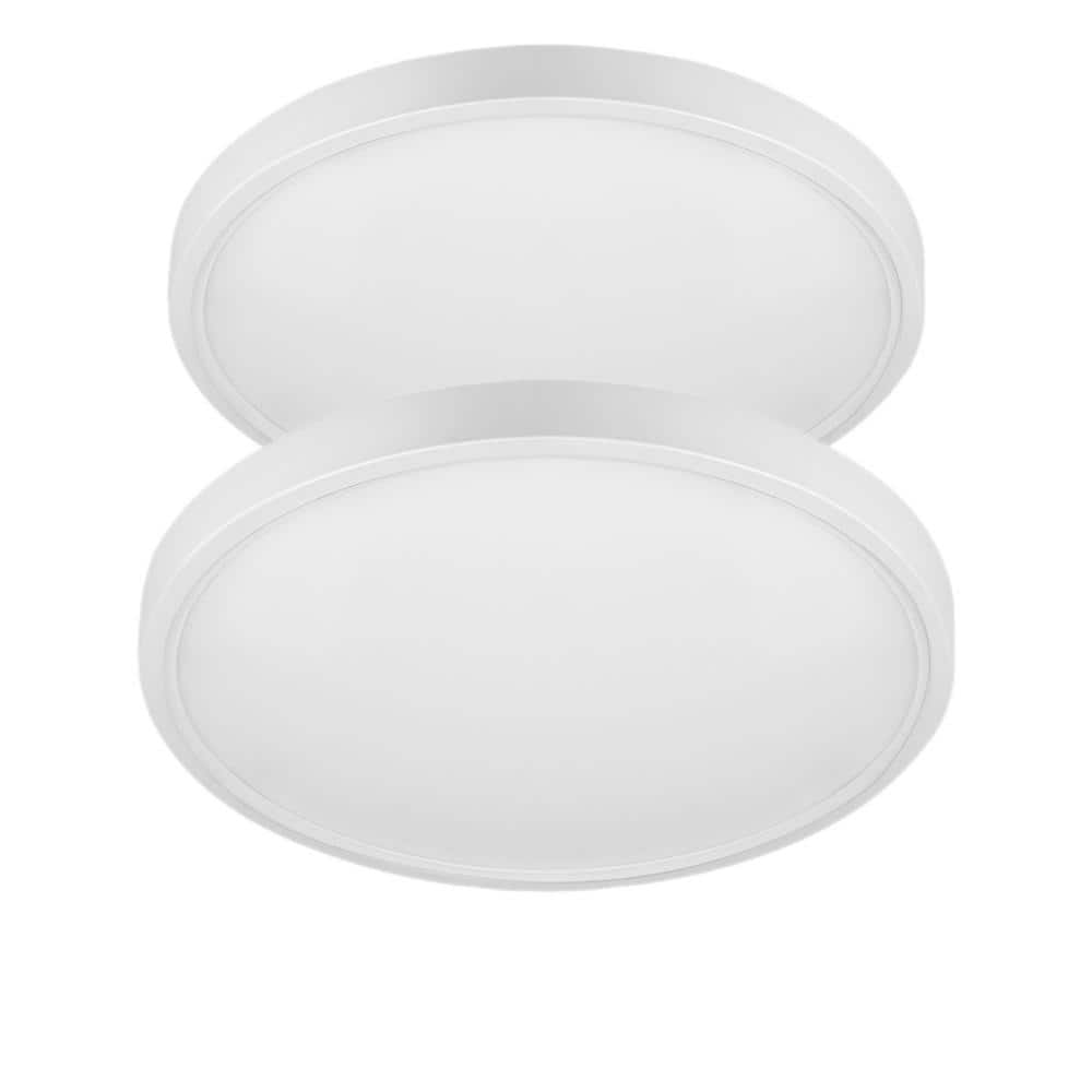 12 in 28-Watt 3CCT Indoor Selectable LED Flush Mount Dimmable Ceiling Light