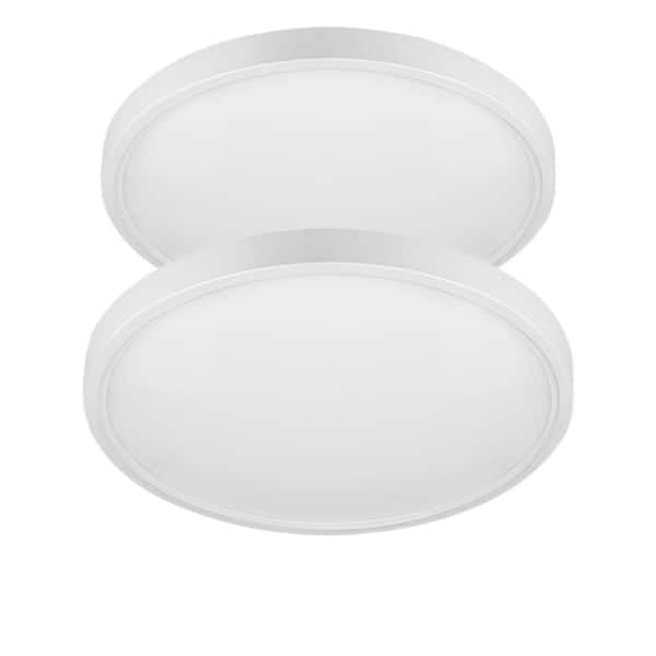 12 in 28-Watt 3CCT Indoor Selectable LED Flush Mount Dimmable Ceiling Light, 3640 Lumens lighting for Dining Room 2pack
