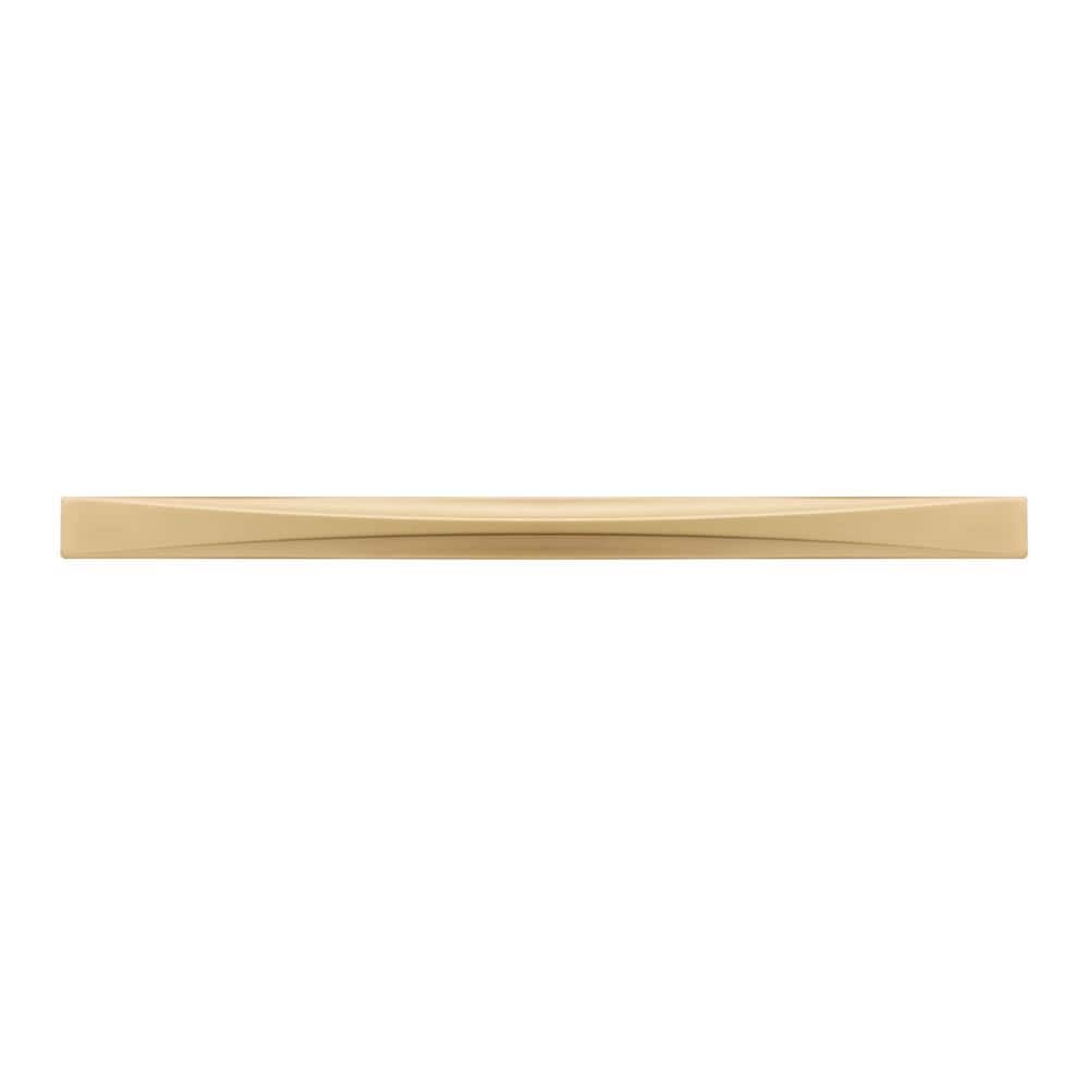 Flat Ultra Brass Modern Cabinet Handle Bar, 8-13/16 inch