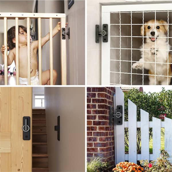 Barn Door Lock 90 Degree Sliding Door Gate Latch Luminous Flip Heavy Duty Sliding Door Latch Lock