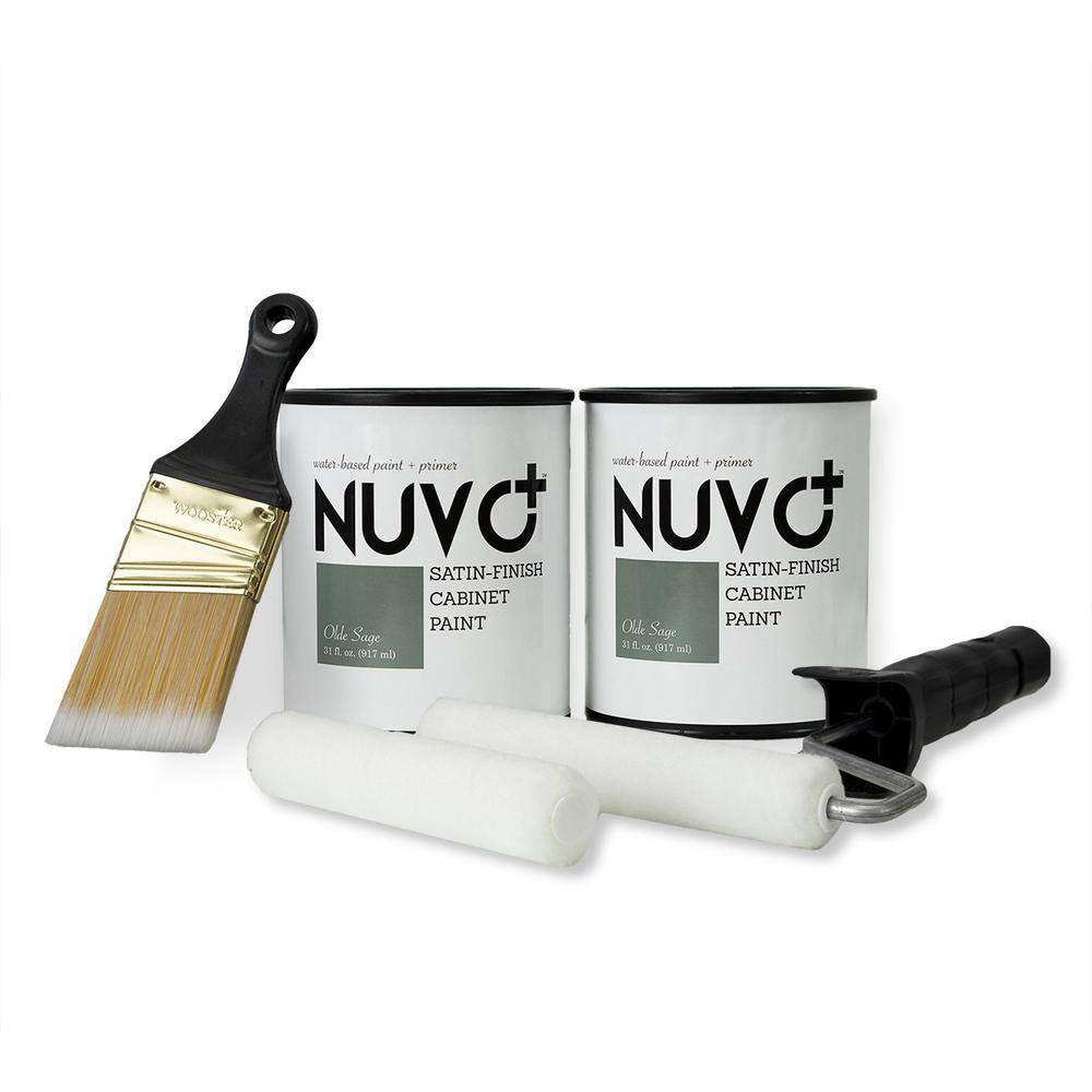 Nuvo Plus Olde Sage Cabinet Paint Kit FG-N2 SAGE KIT - The Home Depot