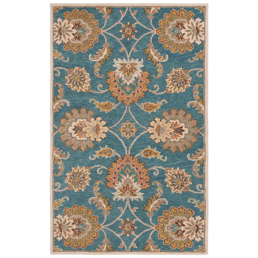 Heritage 8 ft. x 10 ft. Blue/Yellow Ornate Floral Area Rug price history on PriceWatchPro
