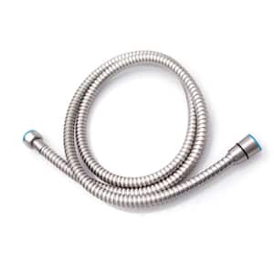 59 in. Stainless Steel Replacement Shower Hose in Nickel
