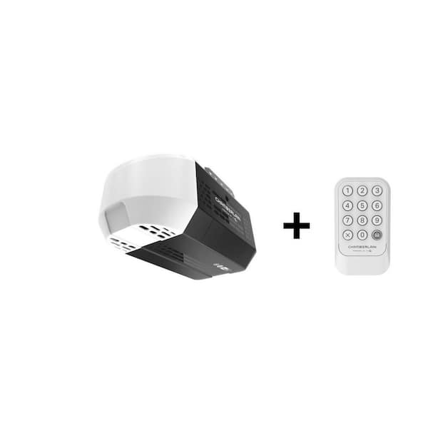 Advanced Series 1/2 HP Smart Belt Drive Garage Door Opener with Battery Backup and Universal Wireless Garage Door Keypad