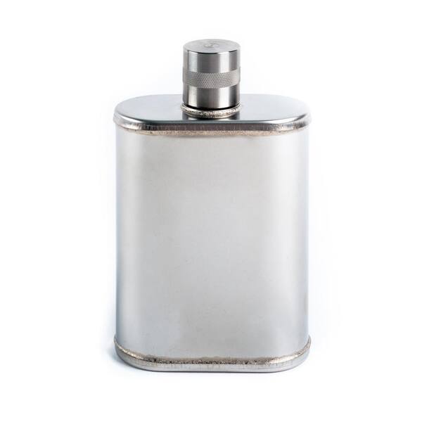 Unbranded 2-Piece Natural Matte Finish Stainless Steel Flask