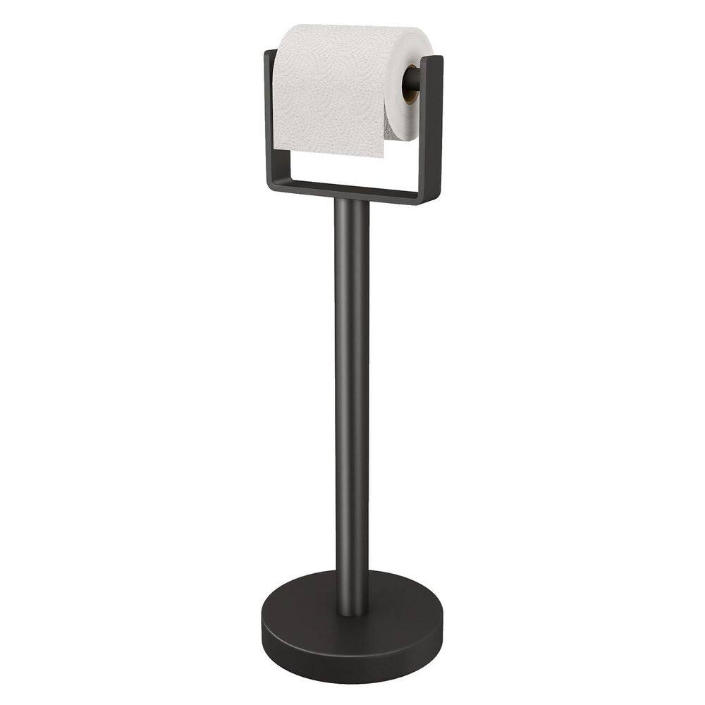 Heavy Duty Toilet Paper Holder Stand, Stainless Steel Toilet Paper Stand for Bathroom, Matte Black price history on PriceWatchPro
