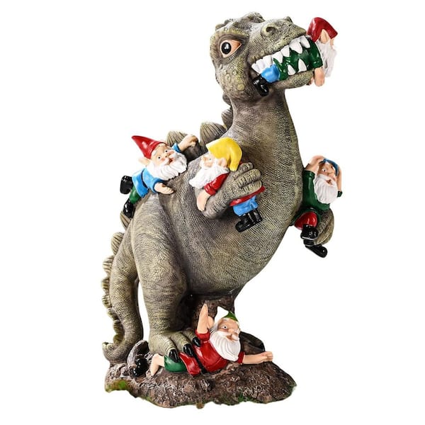 Dinosaur Gnomes Garden Statues Garden Decor Yard Decorations Outdoor, Patio, Lawn Ornaments Unique Housewarming Gifts