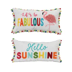 Assorted 20 in. L Spring Pillows (Set of 2)