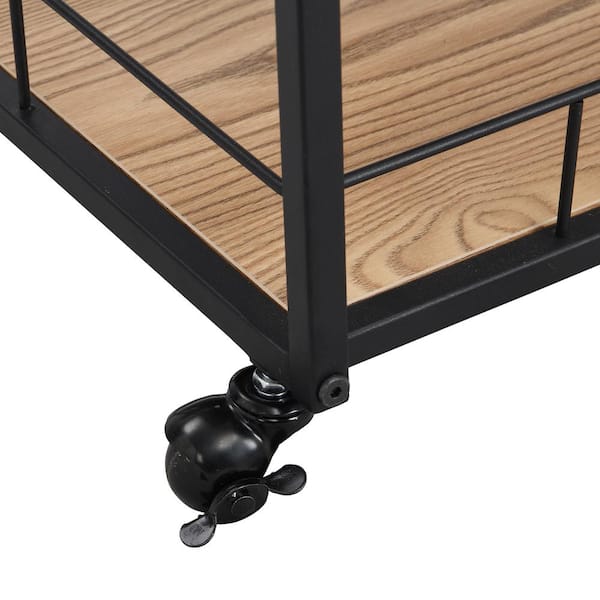 Umbra Bellwood Bar/Serving Cart Blk Walnut 1015392-048 - The Home Depot