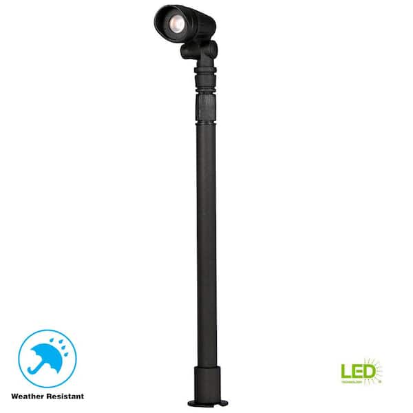 Hampton Bay 10-Watt Equivalent Low Voltage Black LED Outdoor Landscape  Spotlight with Smart App Control (3-Pack) Powered by Hubspace L08557 - The  Home Depot