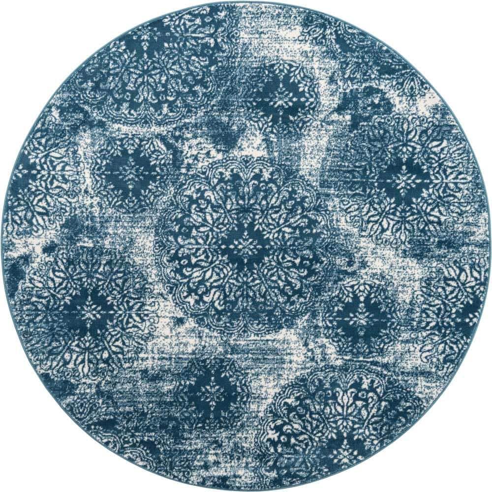 Sofia Grand Blue 7 ft. x 7 ft. Area Rug price history on PriceWatchPro
