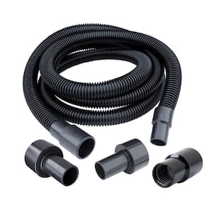 10 ft. Dust Collection Hose Kit with 5 Fittings for Woodworking Power Tools Home and Wet/Dry Shop Vacuums