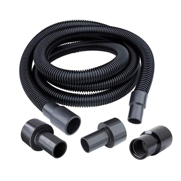 POWERTEC 10 ft. Dust Collection Hose Kit with 5 Fittings for Woodworking Power Tools Home and Wet/Dry Shop Vacuums
