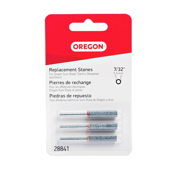 Oregon 7/32 in. Sharpening Stones (3-Pack) for Suresharp Handled Grinder, for 3/8 and 0.404 in. Saw Chain 28841