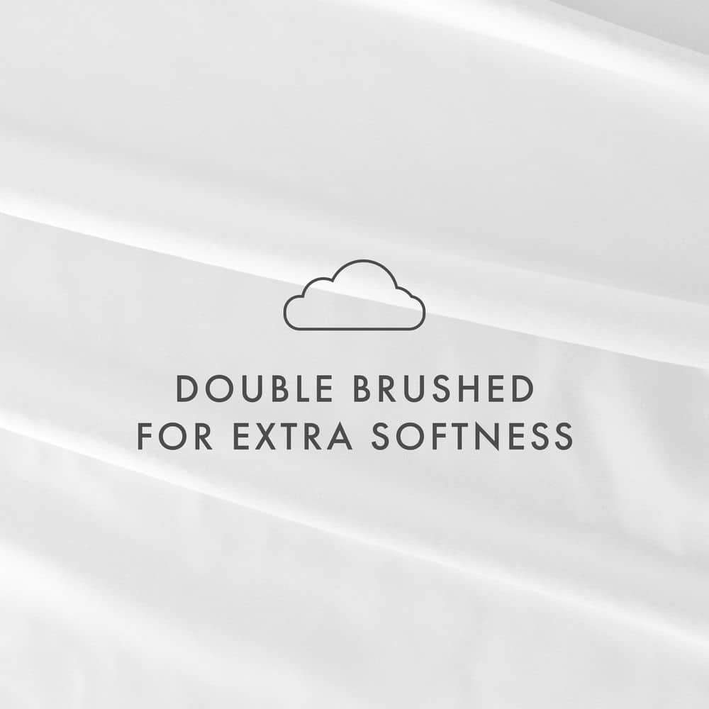 Ultra Soft White Full 6-Piece Microfiber Bed Sheet Set