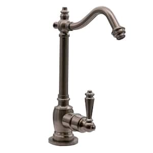 9 in. Victorian 1-Lever Handle Cold Water Dispenser Faucet, Satin Nickel