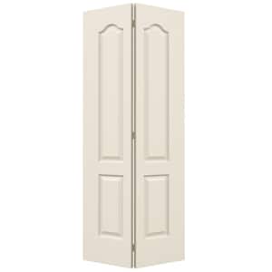 32 in. x 80 in. Camden Primed Textured Molded Composite Closet Bi-Fold Door