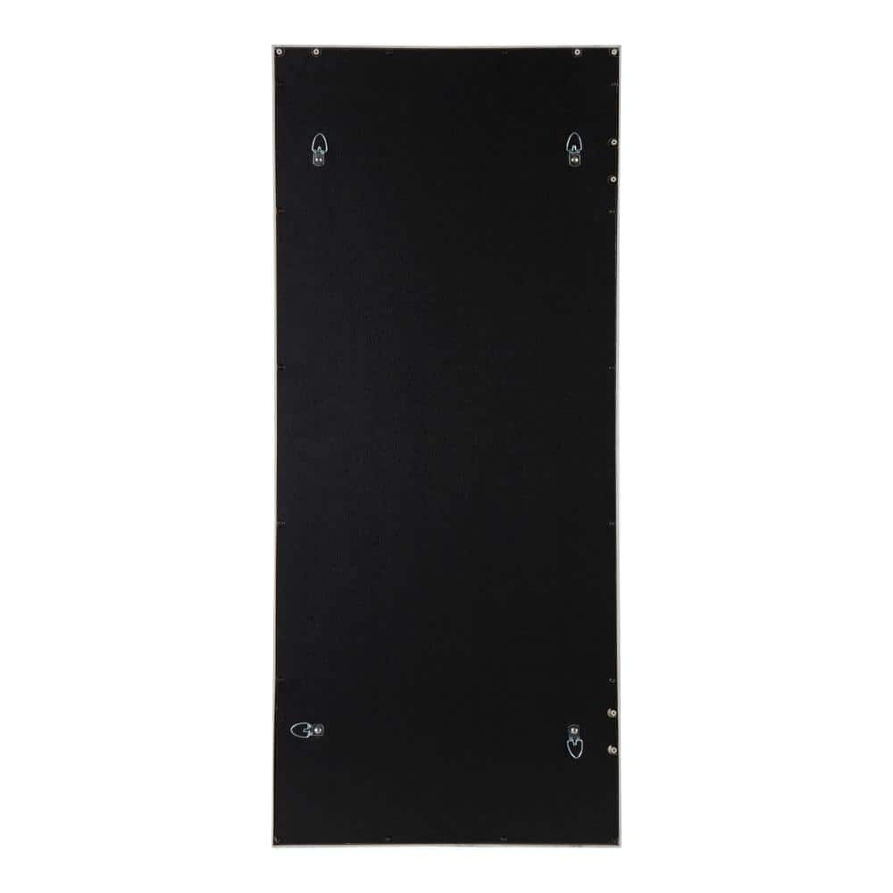 Rustic Gray Full Length Rectangular Windowpane Wall Mirror