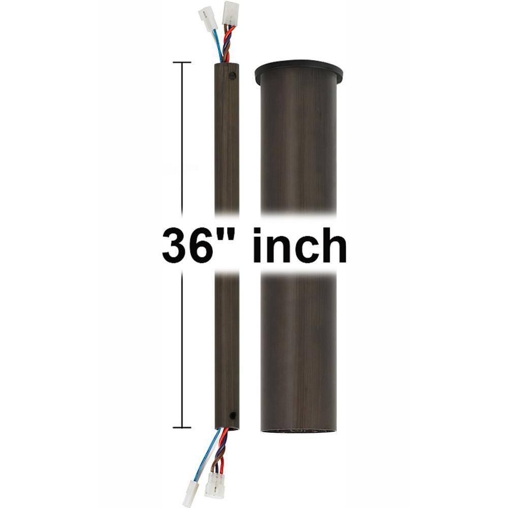 Generation Lighting Minimalist 36 in. Aged Pewter Extension Downrod for Minimalist or Minimalist