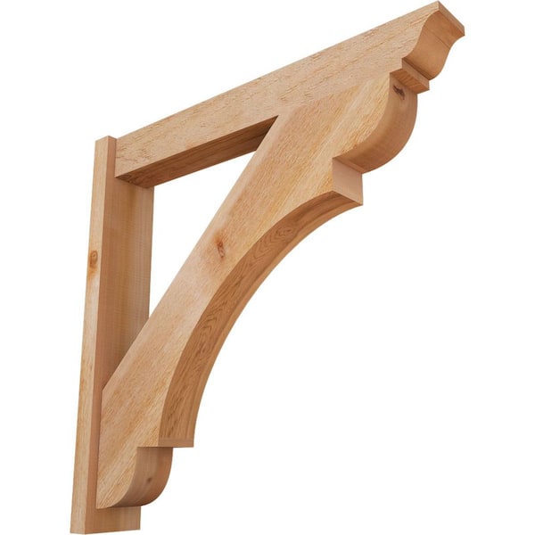 6 in. x 36 in. x 36 in. Olympic Traditional Rough Sawn Western Red Cedar Outlooker