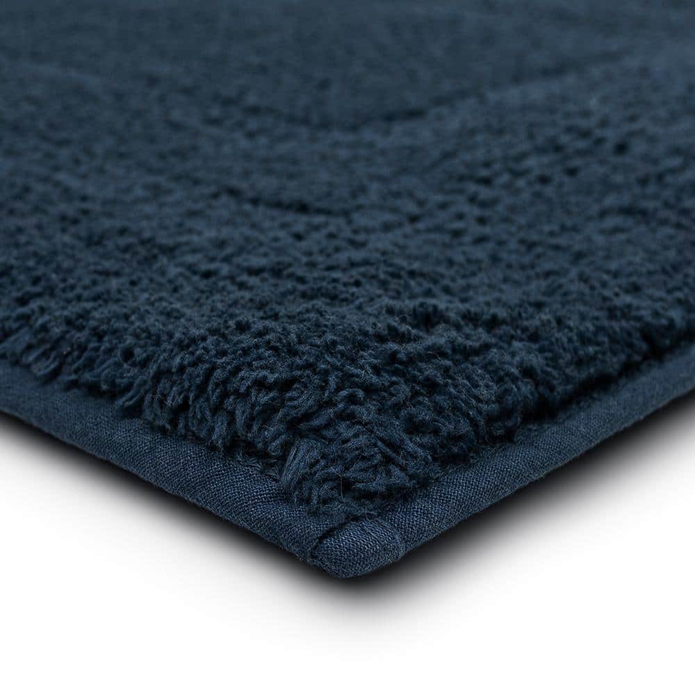 Twilight Boardwalk Reversible Cotton Bath Rug 21" x 34"