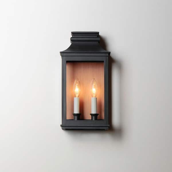 Maxim Lighting - Savannah VX 2-Light Black Outdoor Hardwired Wall Sconce